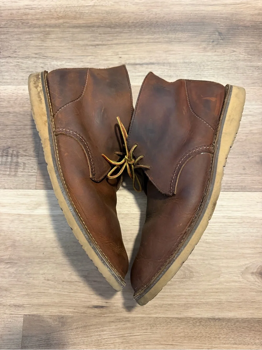 Red Wing Weekender Heritage Chukka Work Boots Mens 12 D 3322 Brown Leather